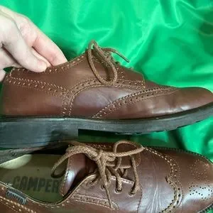 Camper | Shoes | Camper Brown Leather Perforated Brogue  display picture 1